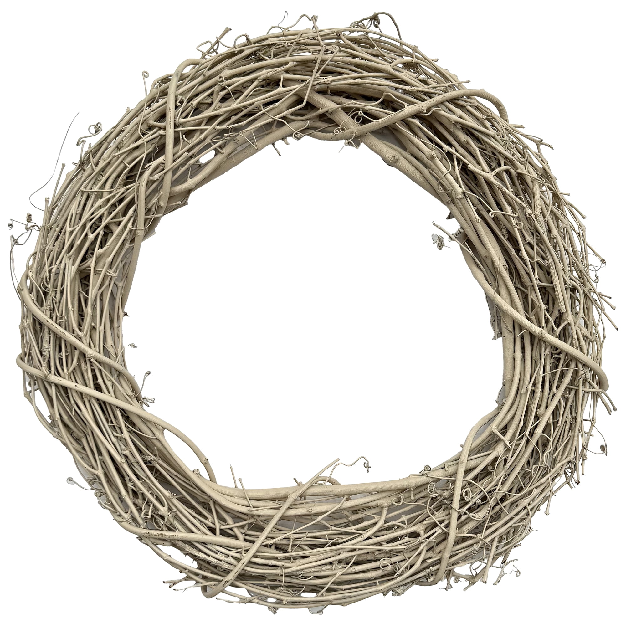 Kraft Lane: 18" Painted Grapevine Wreath - Hay - DIY Craft Projects, Handcrafted, In-Outdoor Decoration, Behr Paint, Seasonal-Holiday-Event-Home