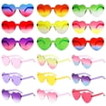 thumbnail image 1 of 18 Pairs Heart Shaped Sunglasses for Women Party Favors Fun Colorful Heart Sunglasses for Bachelorette Party Favors,Birthday Favors, 1 of 7