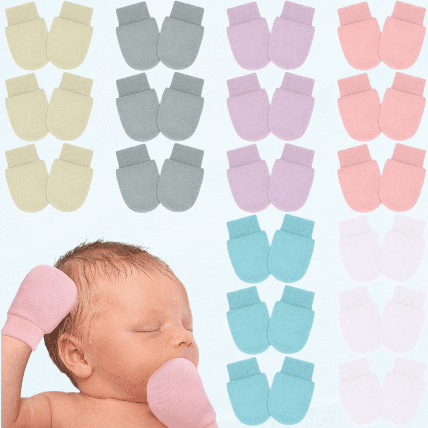 Premature Baby Scratch Mittens PREEMIE MITTENS Baby Owlet Baby And