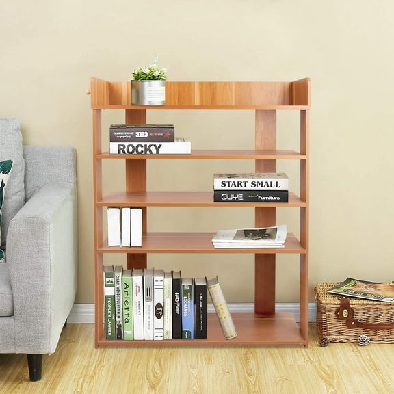 18 Pairs Shoe Rack with Top Shelf and Hanging Bar, Natural