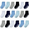 thumbnail image 1 of 18 Pairs Toddler Crew Socks Non Slip Kids Cotton Socks with Grippers for Baby Infants Boys Girls, 1 of 1