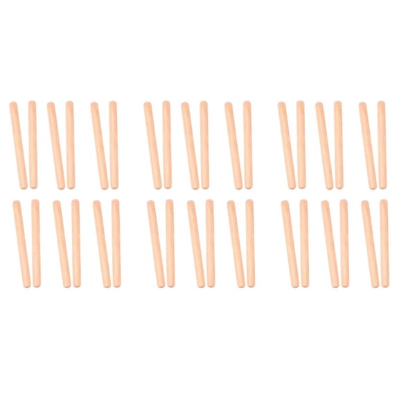 18 Pairs Wood Claves Musical Percussion Instrument Rhythm Sticks Percussion Rhythm Sticks Children Musical Toy