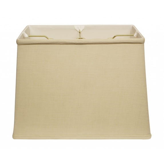 18" Pale Brown Throwback Rectangle Linen Lampshade