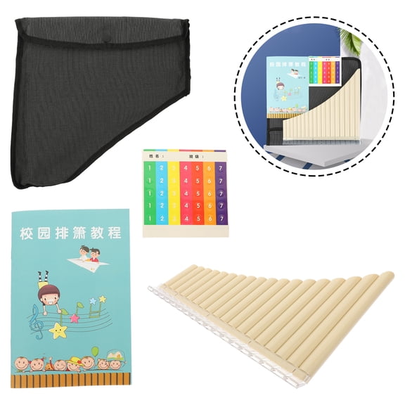OFFIGAM Multi-Functional Pan Flute Set in C Key - Ideal Panpipes for Beginners, Students & Professional Musicians, Music Learning & Performance