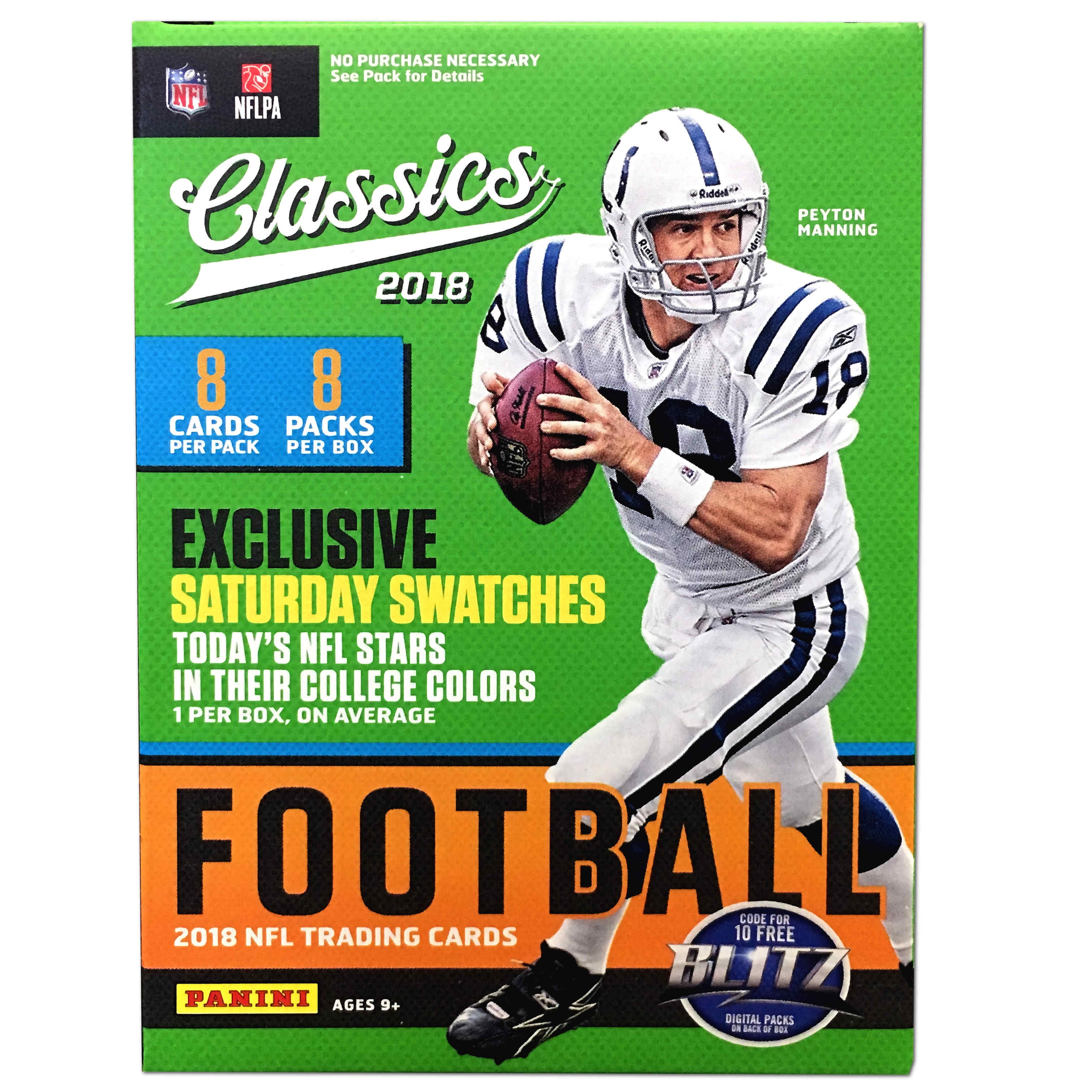 18 Panini Classics Football Value Box Trading Cards