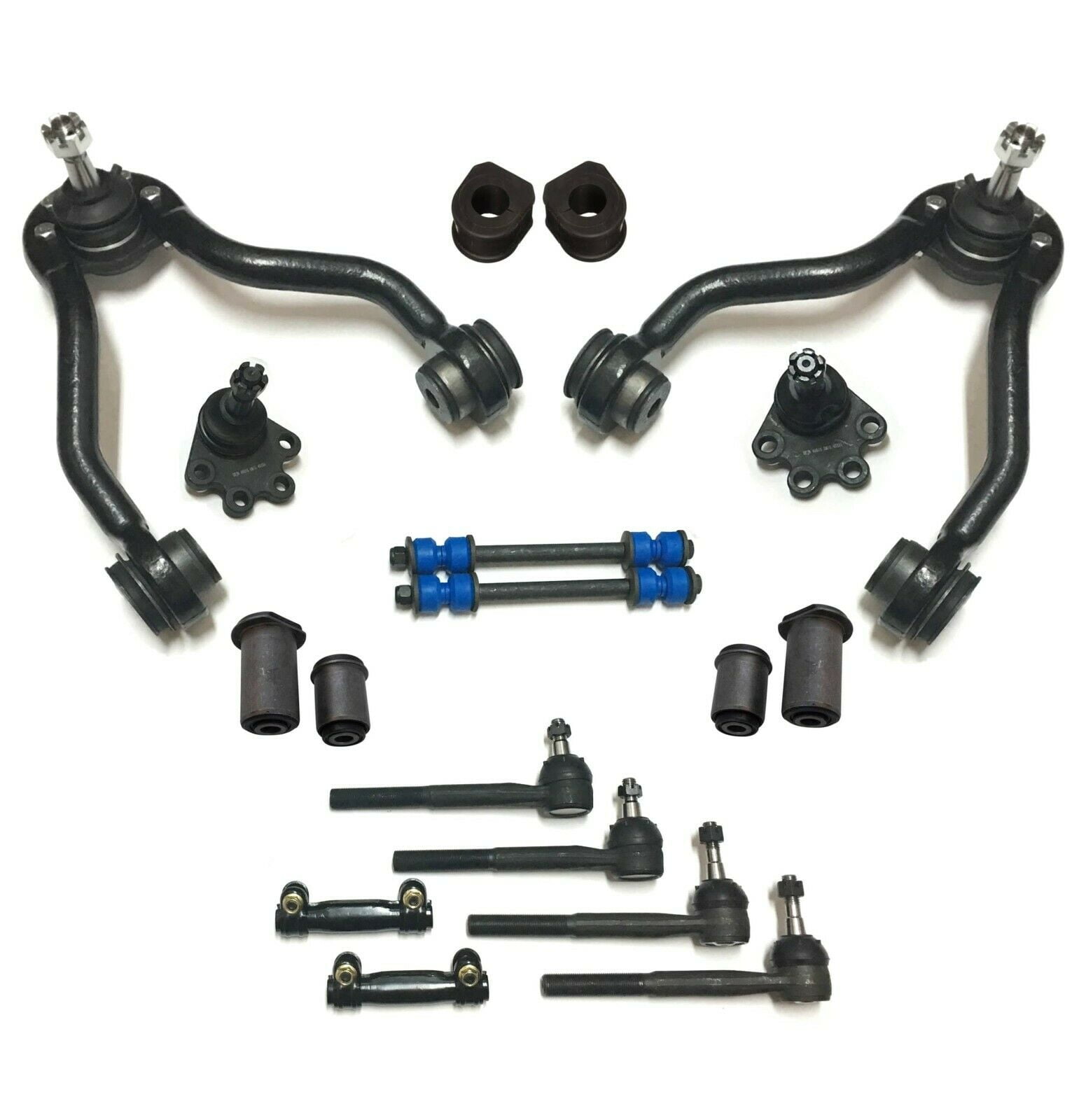 18 Pc Suspension Kit Lower Ball Joints Sway Bars Adjusting Sleeves