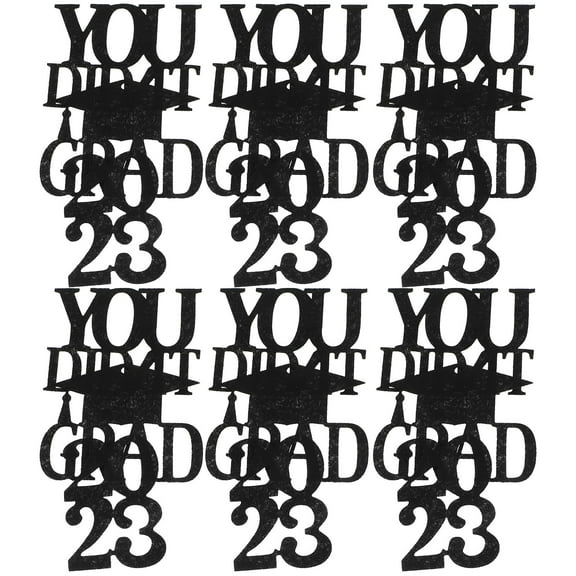 ifundom Black Nonwoven Graduation Tags for Party Decorations and Tags, 18 Pieces