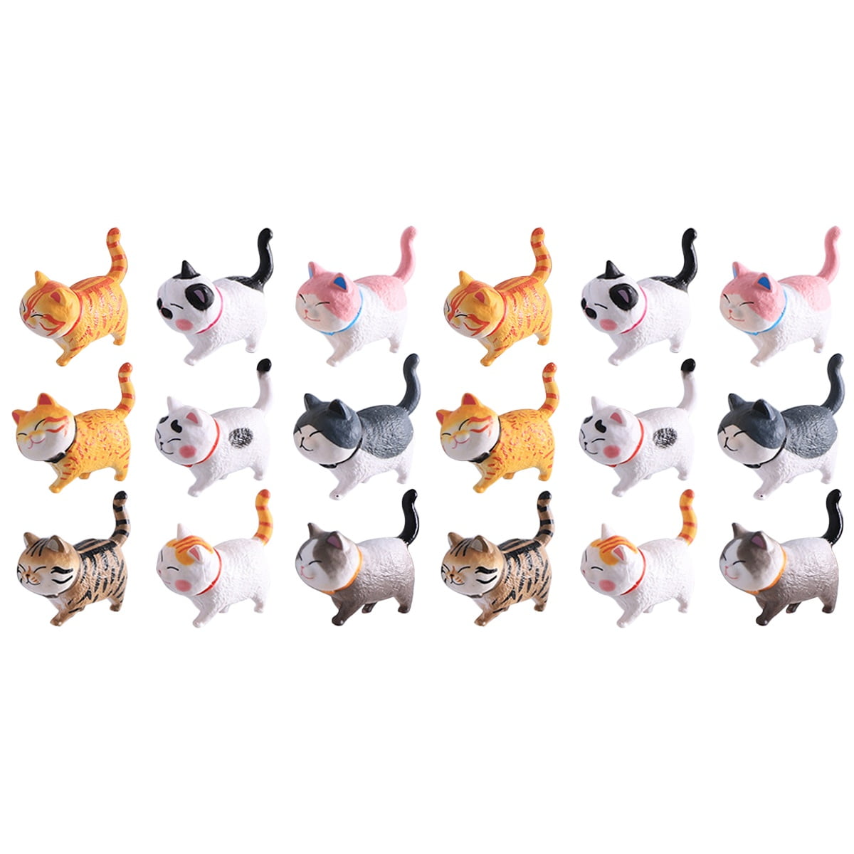 18 Pcs 3D Cat Cat Refrigerator Kid Presents Cat Fridge