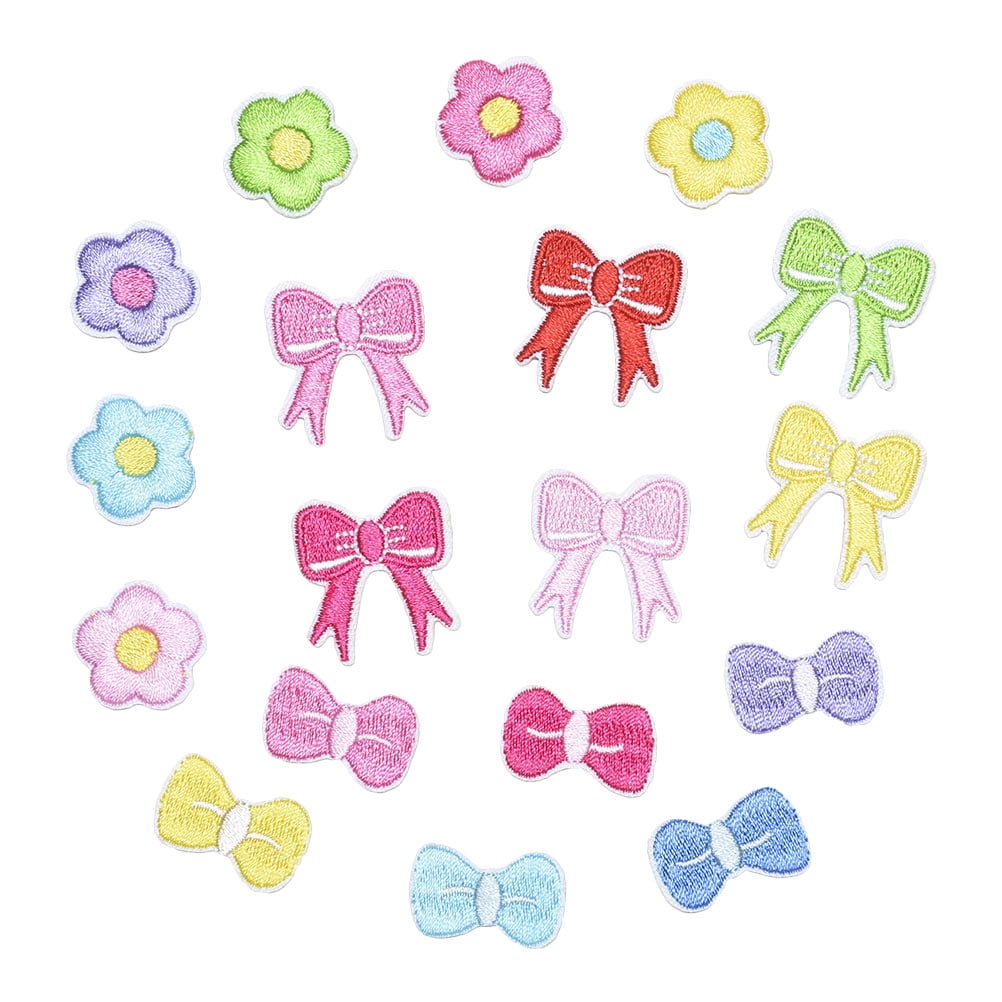 18 Pcs Appliques for Dresses Cute Cartoon Cloth Sticker Jeans Patch