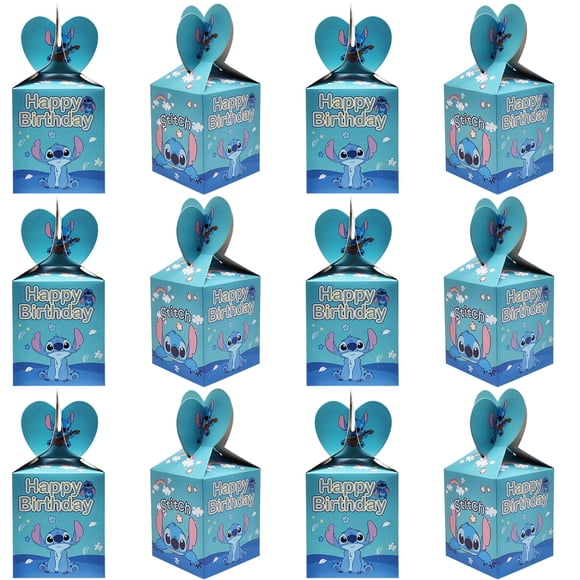 18 Pcs Birthday Party Candy Boxes, Paper Gift Box Birthday Goodie Treat Boxes for Party Supplies