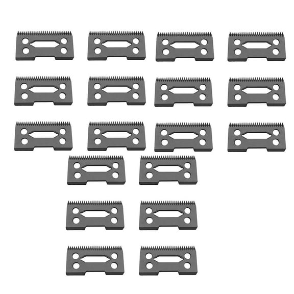 18 Pcs Ceramic Blade Ceramic Replacement Cutter ,28 Teeth Ceramic Clipper Blade Replacement Cutter 2-Hole Clipper,Black