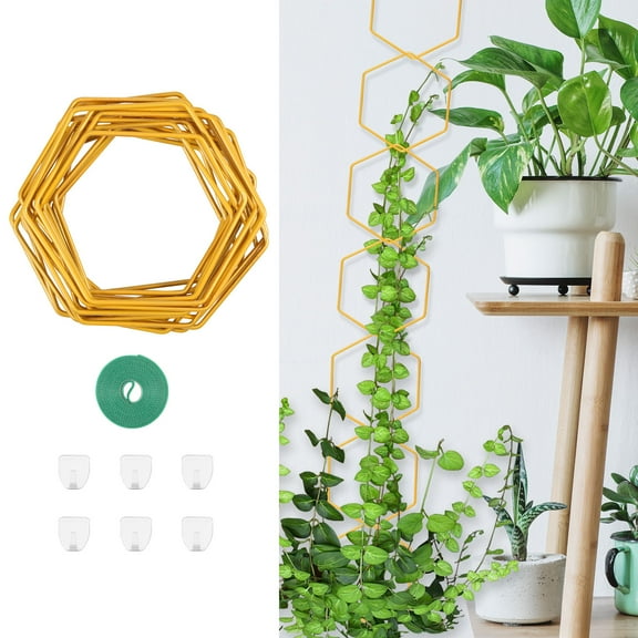 18 Pcs Chain Trellis for Climbing Plants-Indoor&Outdoor House Plant Accessories for Monstera Pothos Ivy and More | Garden Wall Trellis and Plant Vine Support - Houseplant Accessories and Plant Gifts