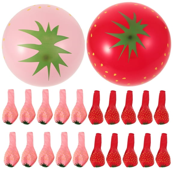 Strawberry Themed Party Decorations Cute Multi Latex Balloons for Kids Birthday Parties and