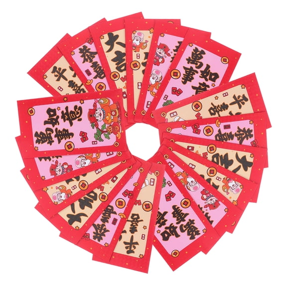 FELTECHELECTR 3D Red Envelopes, Chinese New Year, Reusable Red Paper, Elegant Design