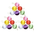 thumbnail image 1 of 18 Pcs Christmas Baubles Holiday Random Snowball Pendant Balls Decor Color Hanging Xmas Satin Decorations for Decorative Silk Mini Pendants Ornaments Multicolored, 1 of 6