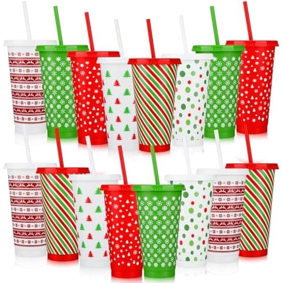 80-Pack 16 Oz Colorful Tumblers With Lids & Straws - Reusable Plastic Cups For Parties, Favors, Gifts