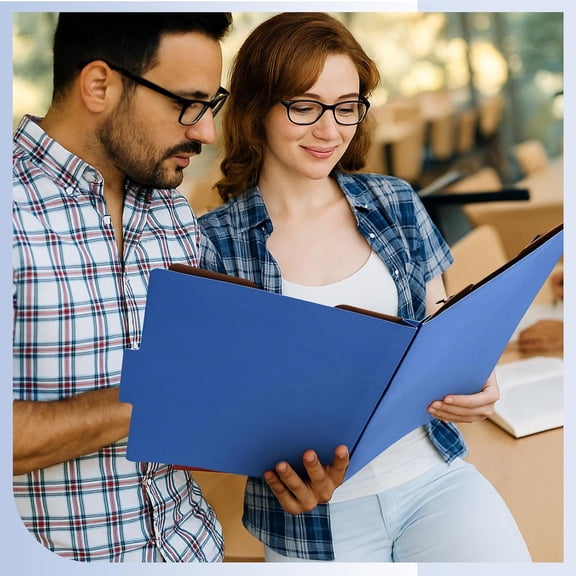 18 Pcs Classification Folders Legal Size Bulk 3 Dividers Pressboard File Folder with Expansion 2 Prongs Fastener Heavy Duty Office File Organizer for School Hospitals Home (Dark Blue)