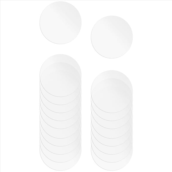 18 Pcs Clear Acrylic Disc 4 Inch Circle Acrylic Sheet Thick Circle Acrylic Rounds Blanks Acrylic Panel for DIY Crafts