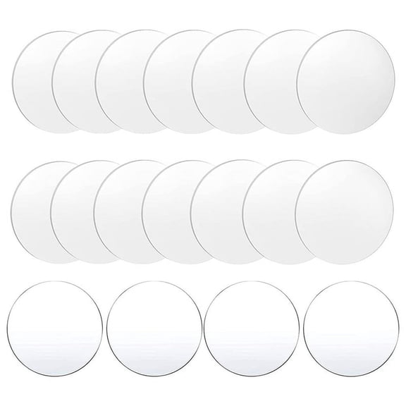 18 Pcs Clear Acrylic Disc 4 Inch Circle Acrylic Sheet Thick Circle Acrylic Rounds Blanks Acrylic Panel for DIY Crafts