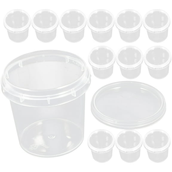 Transparent Plastic Storage Containers with Lids for Organizing Kids Toys and Crafts Supplies 18 Pieces