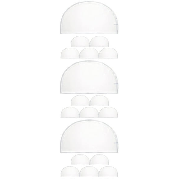 18 Pcs Clothing Transparent Shoulder Cover Garment Bag Clothes Bag Plastic Clothes Hanger Suit Cover Bags