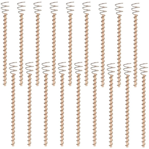 18 Pcs Electroculture Copper Garden Stakes, 43 cm/16.9 in Copper Wire Plant Supports with Spiral Top, Ideal for Efficient Plant Growth
