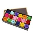 18 Pcs Floral Scented Bath Soap Rose Flower Petals Oil Rose Soap Set