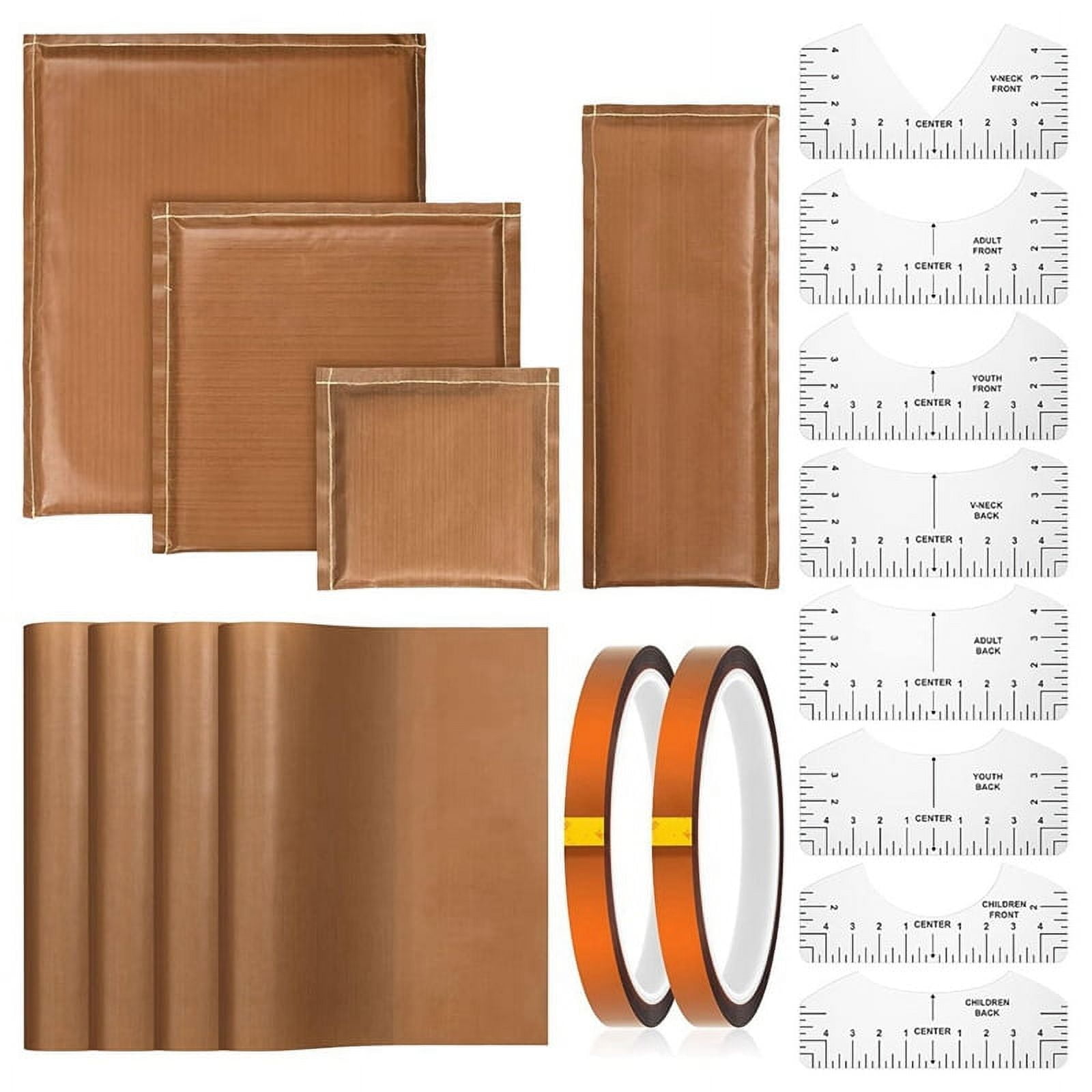 18 Pcs Heat Pillow Kit 4 Size Heat Pressing Transfer , 4 Heat Transfer ...