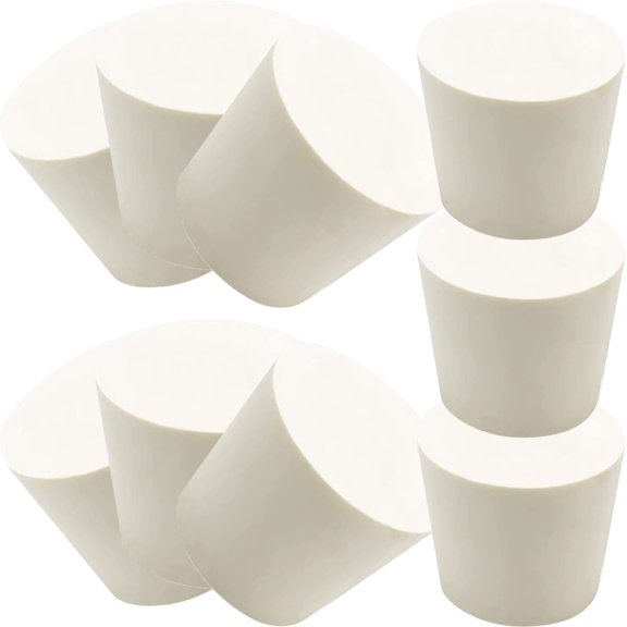 CIMAXIC Compact Beige Rubber Stoppers Fermented Multi-Function for Daily Use 18Pcs