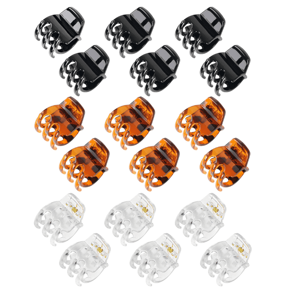 18 Pcs Medium Hair Clips Claw Clips for Women, Strong Hold & Stylish Glossy Puffy Design Hair Accessories, 1.38 Inch