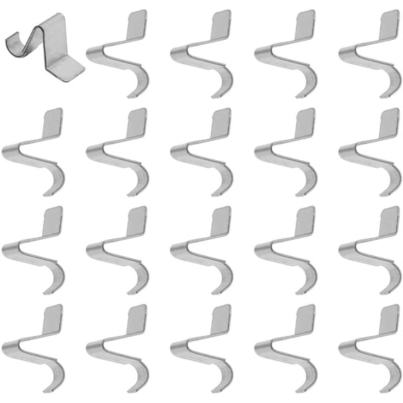 18 Pcs Metal Cabinet Shelf Clips,Silver Partition Clip,Heavy Duty Shelf Clip,Removable Shelving Holders,Door Partition Buckle,Cabinet Support Clip Holder,for Home Kitchen Bookshelf Shelves