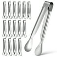 thumbnail image 1 of 18 PCS Small Stainless Steel Serving Tongs Set, Mini Ice Sugar Tongs, Appetizer Utensils for Home and Party, 1 of 10