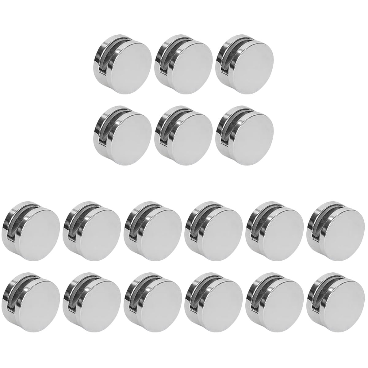 18 Pcs Glass Mirror Clips Wall Mount Brackets for Secure Glass Clamp ...