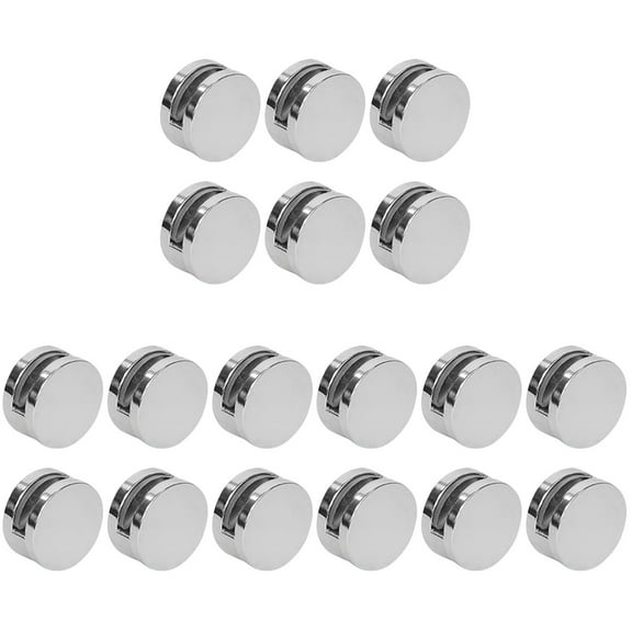 18 Pcs  Mirror Clips for Wall Glass Clamp Glass Mirror Wall Hanging Brackets Clips