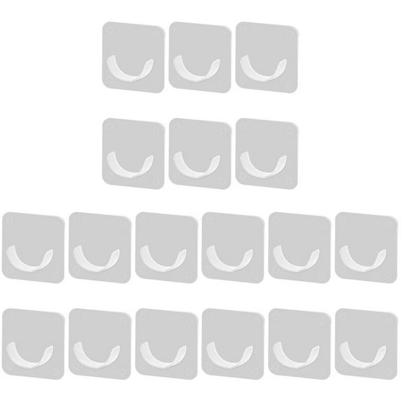 18 Pcs Nail-Free Pole Bracket Shower Curtain Holder Rod Racks Retainer for Wall Retainers