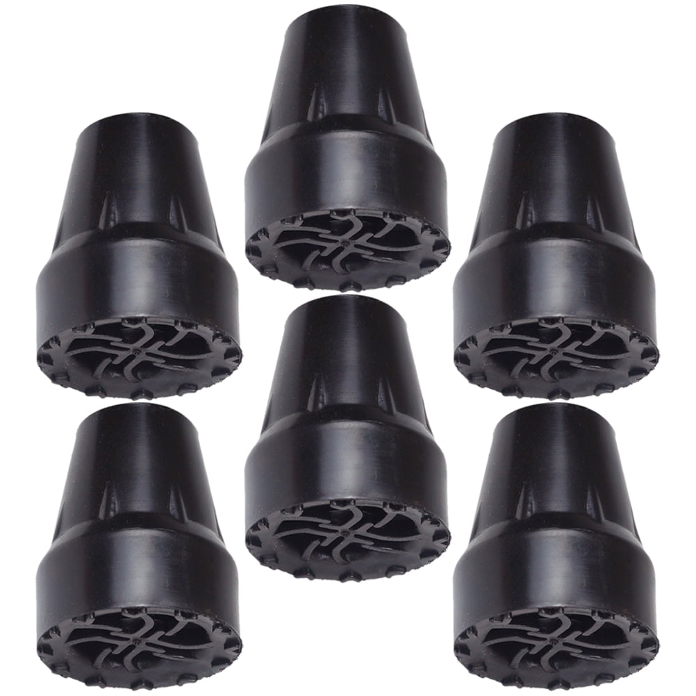 18 Pcs Nonstick Crutch Tips Thick Trekking Pole Tips Rubber Crutch Tips Walking Cane Tips