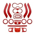 thumbnail image 1 of 18 Pcs Red Car Interior Decor Trim Kits for Jeep for Wrangler JK JKU 4 Door 11-17 Auto Accessories, 1 of 10