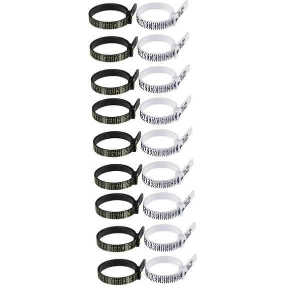 18 Pcs Ring for Men Ring Sizer for Men Jewelry Circle Measuring Gauge Ring Gauge Tool Ring Size Measurement Tool Ring Measurement Tool Rings Measurer for Ring Hand Circumference
