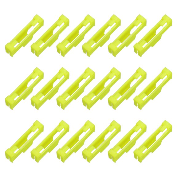18 Pcs Servo Cable Clips Lock, ABS Servo Extension Cable Buckle Fixing Holder for RC Plane Boat DIY Model Yellow