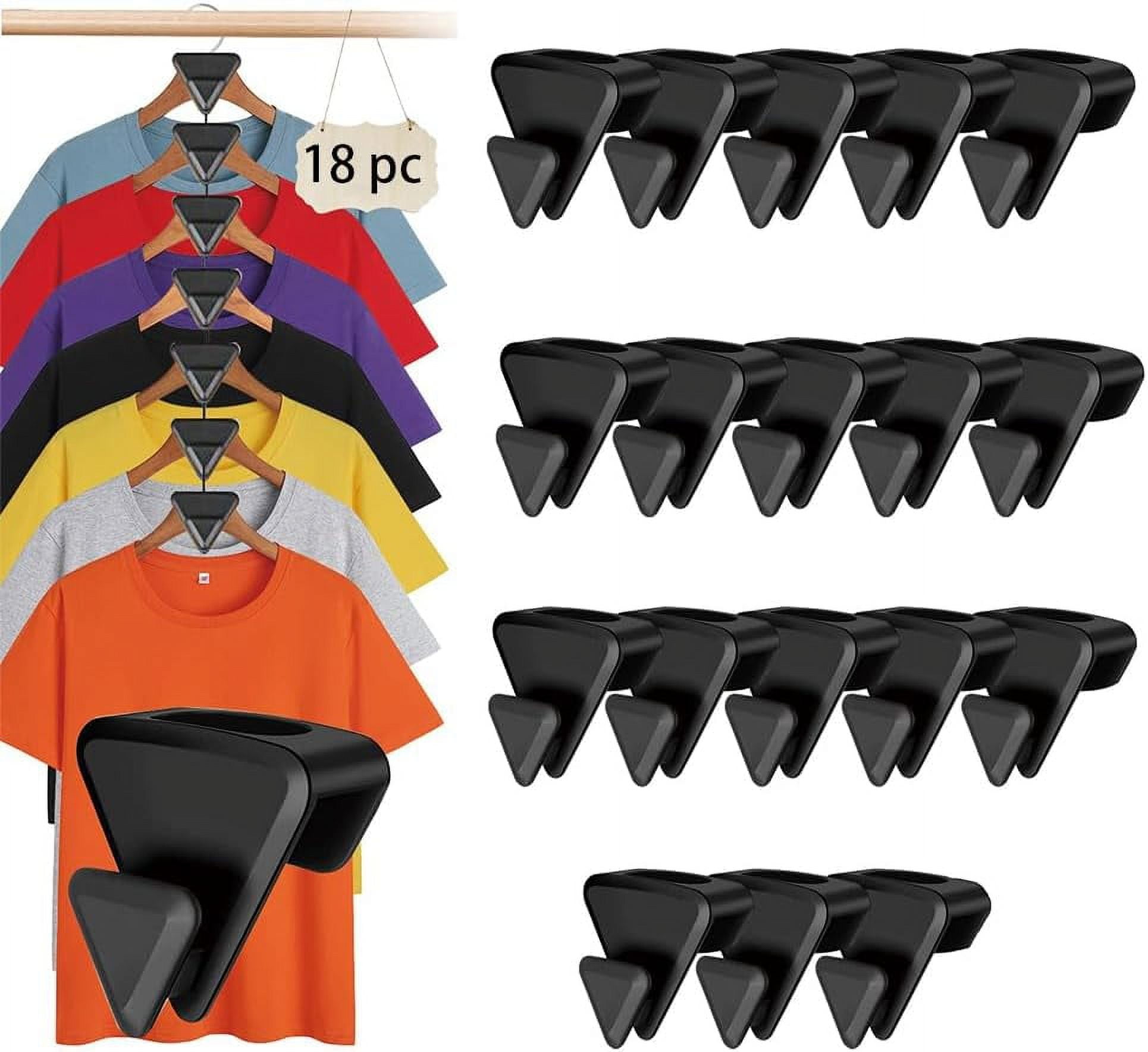 18 Pcs Space Triangles for Hanging Clothes, Clothes Hangers,Closet Organizers,Clothes Hanger