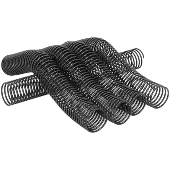 18 Pcs Spiral Binding Coil, 310 Sheet Capacity, 4:1 Pitch, 48 Loop, 38mm Diameter, Spiral Binding Spine for A4 Paper, Plastic Combs for Students Teacher Office$$Office