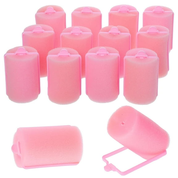 18 Pcs Sponge Hair Rollers, Large Soft Foam Hair Styling Curlers 40 mm Hairdressing Curlers for Women and Girls