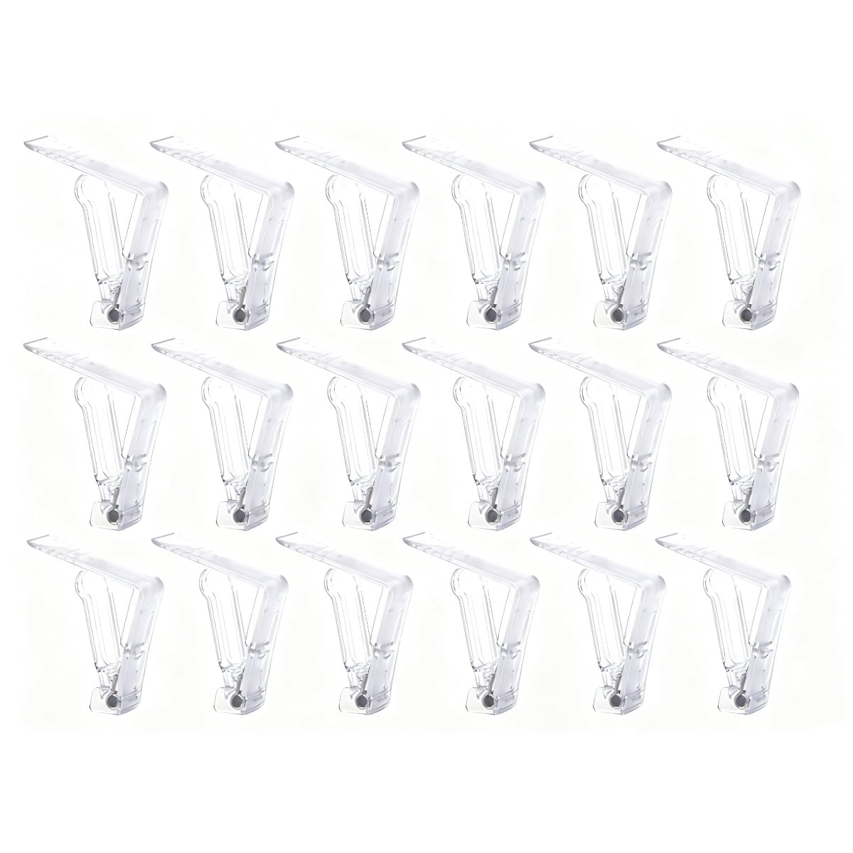 18 Pcs Spring Loaded Tablecloth Clips, Clear Plastic Loaded Tablecover ...
