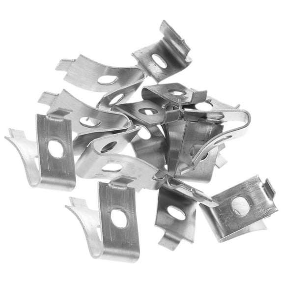 18 Pcs Stainless Steel Partition Shelving Metal Shelf Pegs Support Clip Bracket Clips Adjustable Brackets Glass