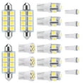 thumbnail image 1 of (18 Pcs) T10/T5/41mm Festoon LED Light Bulb Interior Dome Map instrument LED Lights License Plate Trunk Side Positioning Lights 6000K White, 1 of 5