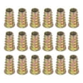 thumbnail image 1 of 18 Pcs Threaded Inserts for Wood, Zinc Alloy M8 Thread Inserts Nuts 21mm Length, 1 of 6