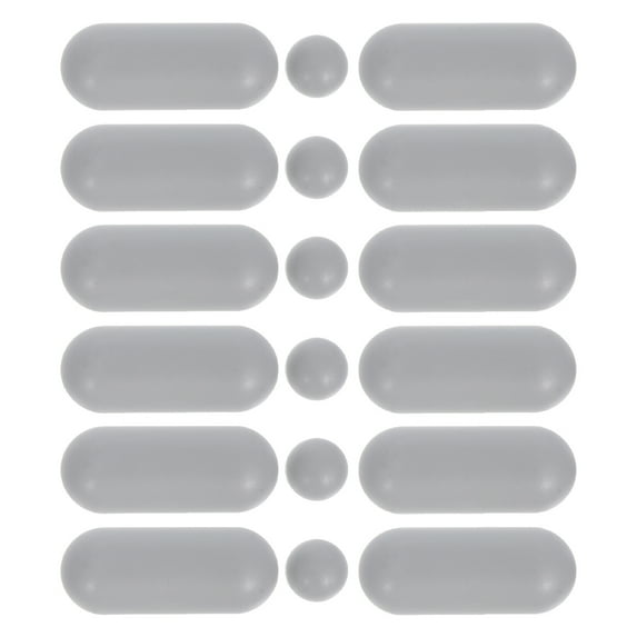 18 Pcs Toilet Seat Accessories Universal Bumpers Spacers Grey