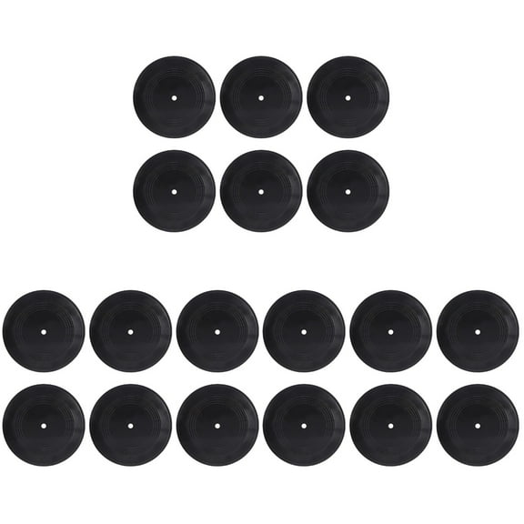 18 Pcs Vinyl Record Decorations for Wedding, Disco Party, Home, Office - Unique Interior Ornaments and Adornments