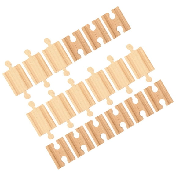 TABLZONE Train Large Wooden Train Tracks Wood 18pcs
