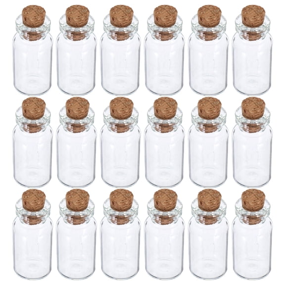 18 Pcs/box Syrup Mini Liquor Bottles Cork Glass DIY Decoration Travel
